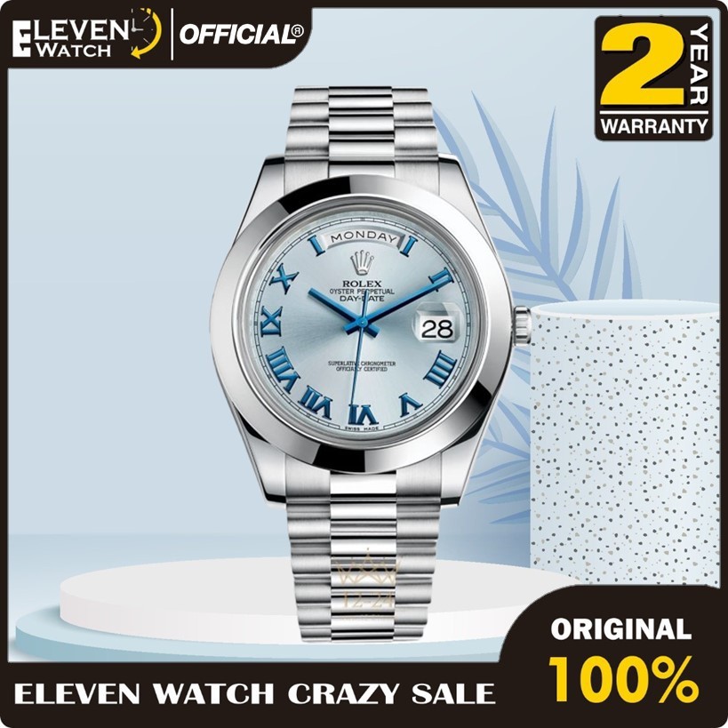 [Promo] Jam Tangan Pria Rolex 218206-0043 Day-Date II President Automatic Stainless Steel Strap Mirr