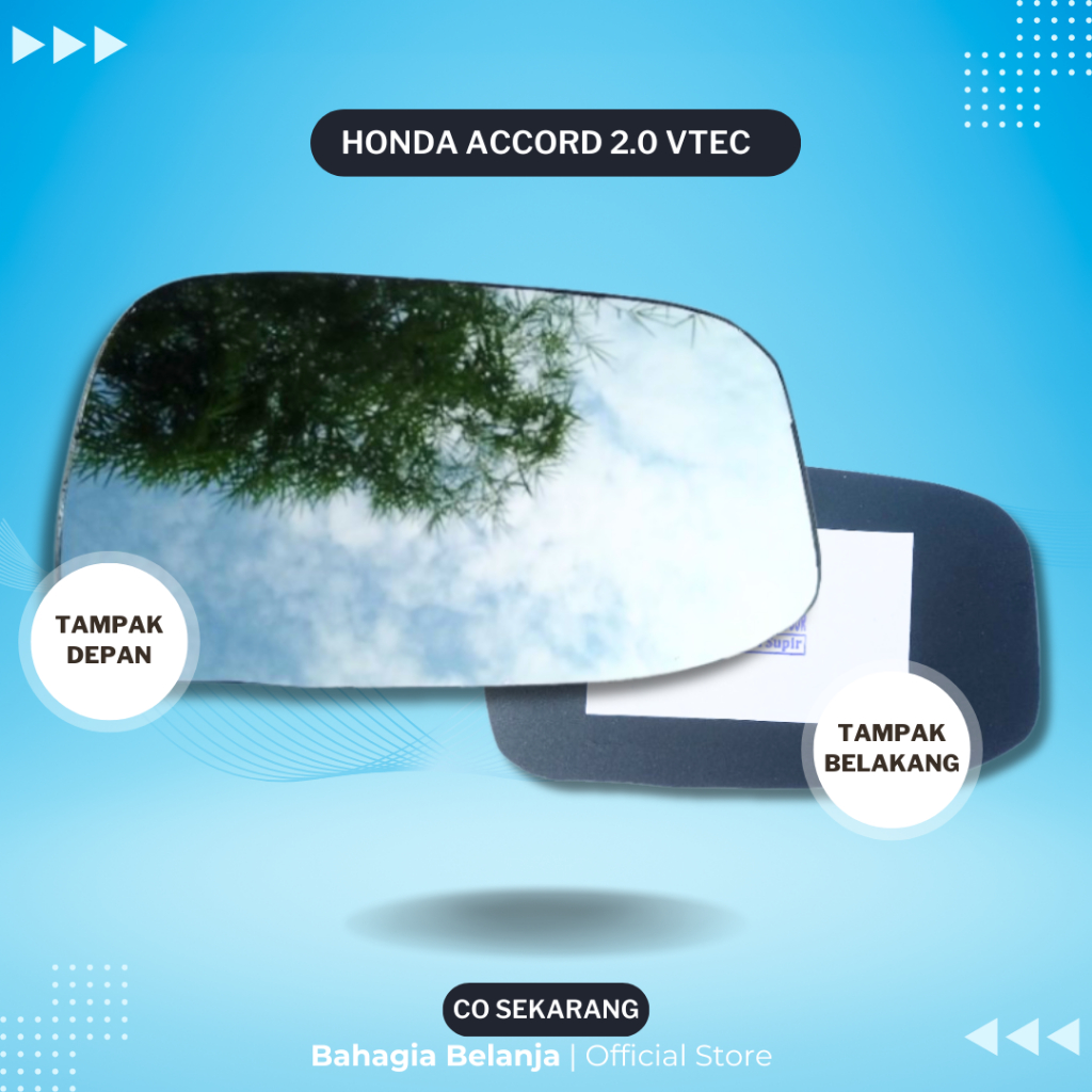 Kaca Spion Honda Accord 2003-2005 Kaca Only Kaca Spion Honda Accord CM5 2004-2005 Refill Kaca Spion 