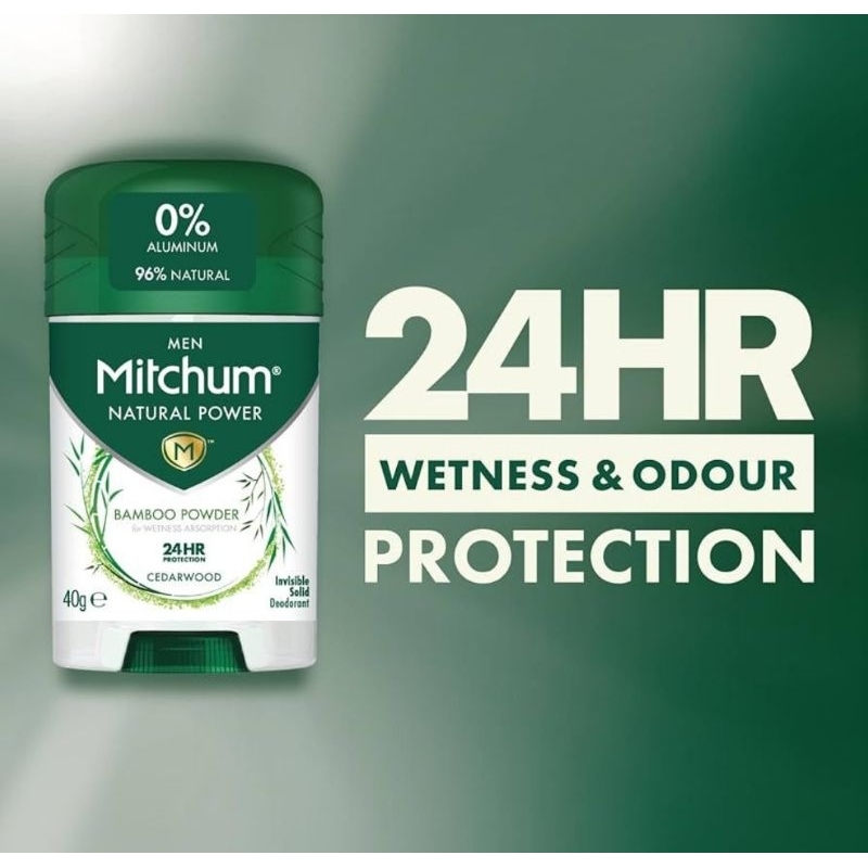 

MITCHUM NATURAL POWDER cedarwood 40gr