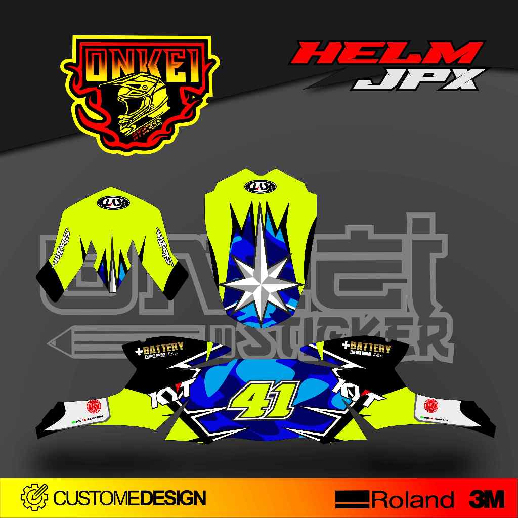 DECAL STICKER HELM JPX HJ8