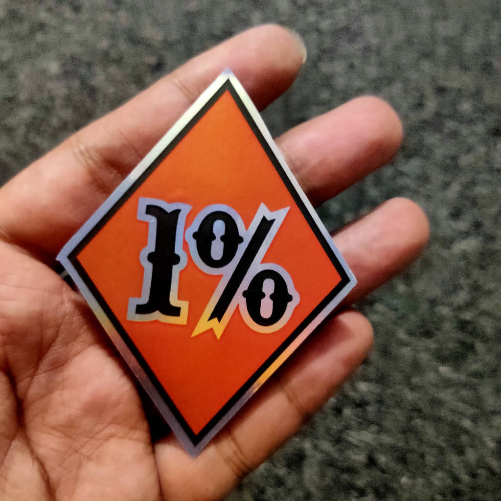 

STIKER 1% / STIKER 1 PERSEN / SATU PERSEN / BROTHERHOOD / BB MC