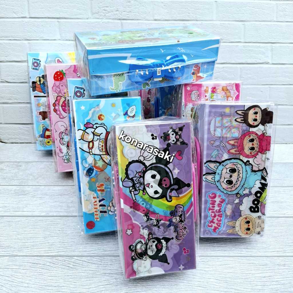 

RB Kotak Pensil 3D/ Tempat Pensil Kode Karakter 3 tingkat gambar karakter banyak pilihan