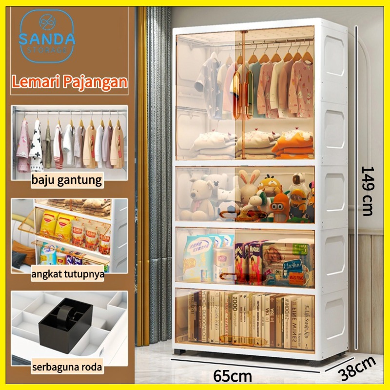 Lemari Plastik Lipat/Lemari Pakaian plastik/Lemari pakaian lipat /Lemari Kabinet plastik premium