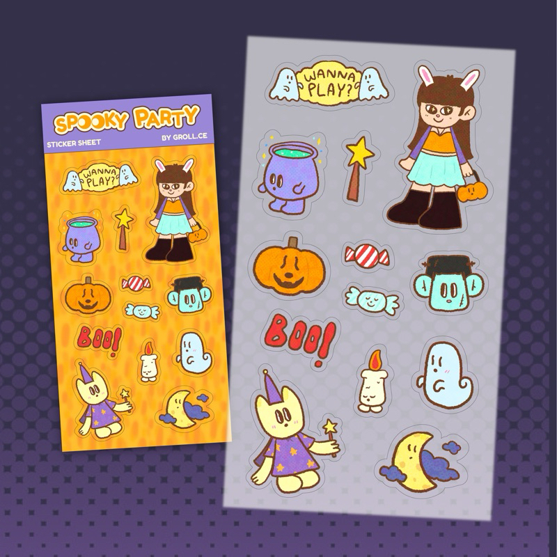 

Groll.cee - Spooky party sticker sheet