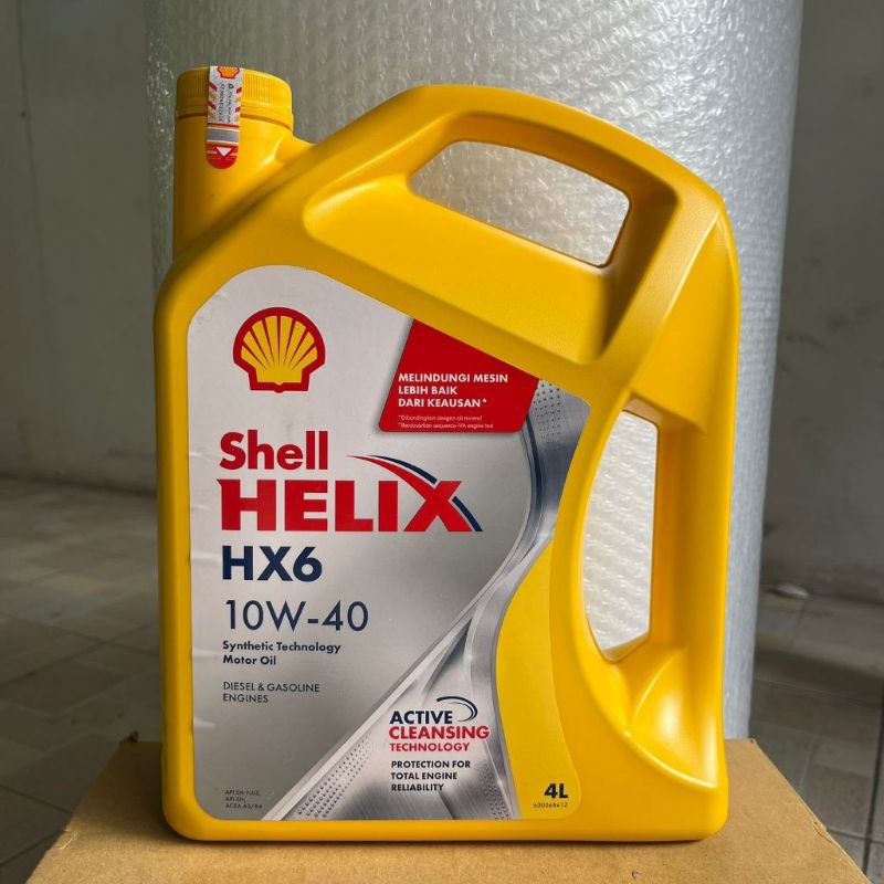 Oli Shell Helix HX6 SAE 10W-40 4 Liter Oli Mobil Original