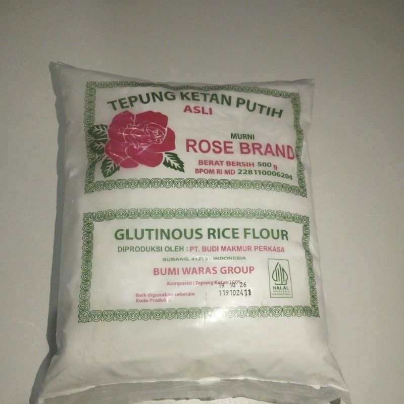

Tepung Ketan Putih Asli Rose Brand Glutinous Rice Flour