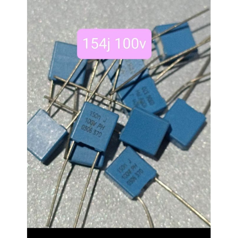 10BUAH KAPASITOR MKM 154J 100V 154 J 100 VOLT