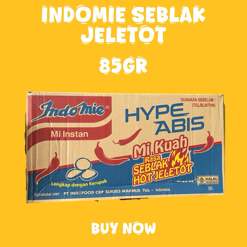 

Mie Instan Indomie Seblak Jeletot isi 40pcs