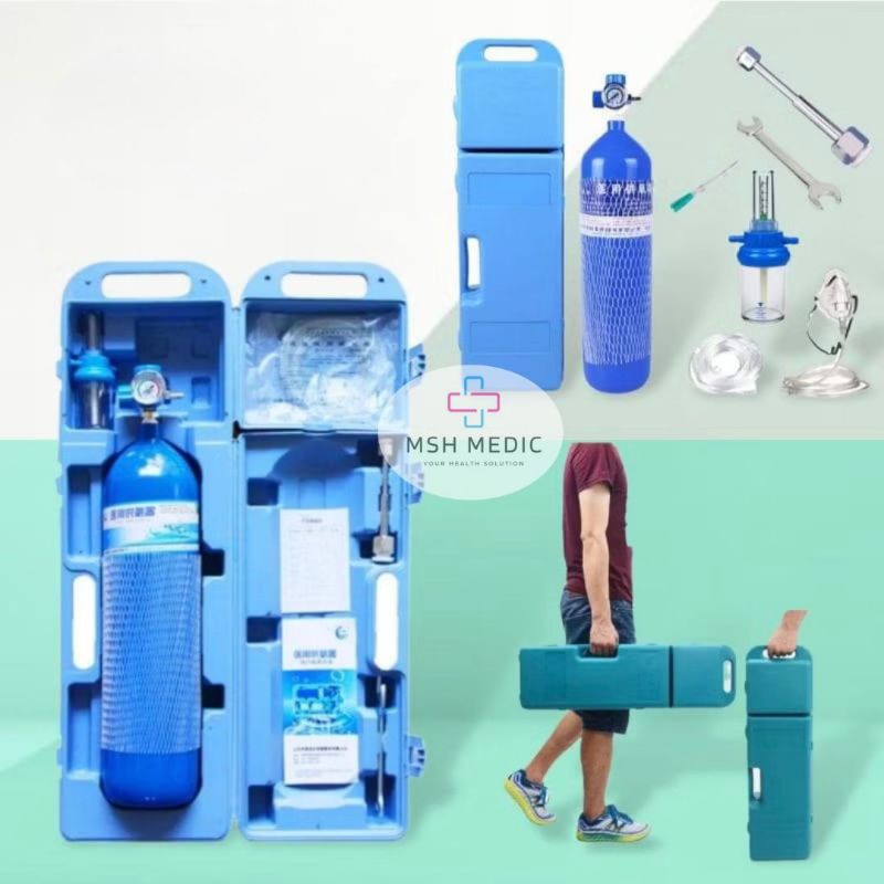 Tabung Oxygen Portable 4 Liter - Full Set