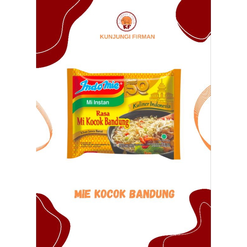 

Indomie Empal Gentong/Kocok Bandung/Soto Lamongan/Ayam Geprek/Goreng/Ayam Bawang/Goreng Aceh/Rendang/Kari Ayam/Soto [isi 5pcs]