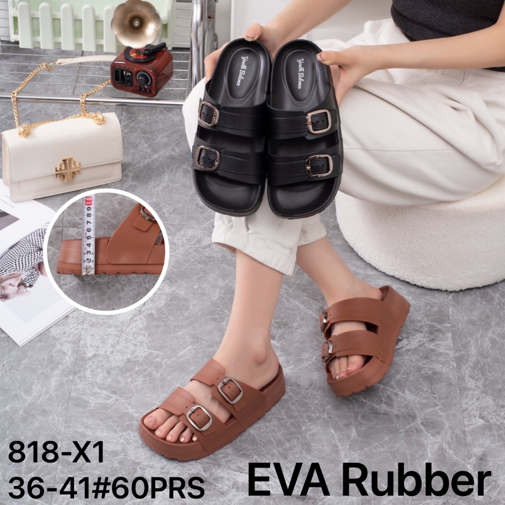 EVA Rubber Sandal Kulit Wanita Balance