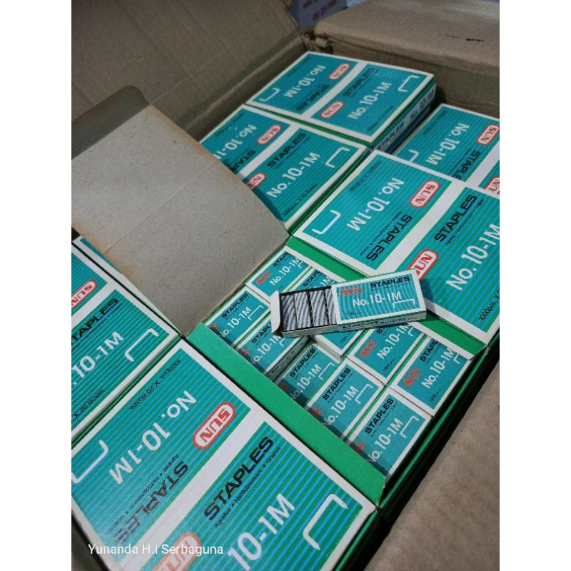 

( 1 Box isi 20 pak ) BIJI STAPLES SUN KECIL HD_10