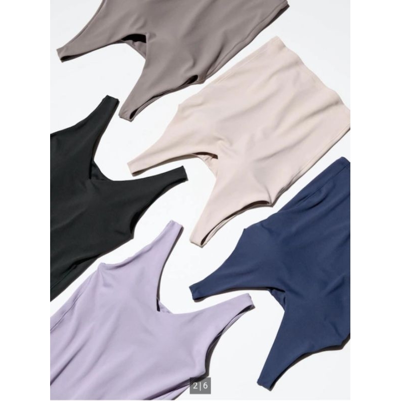 [DIJUAL MURAH] Uniqlo AIRism Active Bra Sleeveless Top Ukuran M Warna Hitam