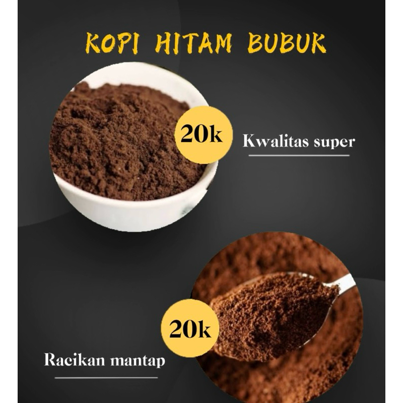 

Kopi hitam bubuk