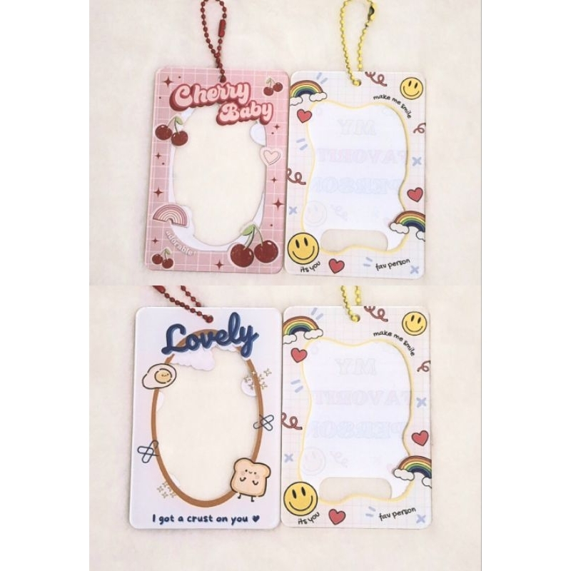 

(BACA DESKRIPSI) PRE-LOVED ACRYLIC CARD HOLDER ONE SIDED AND TWO SIDE