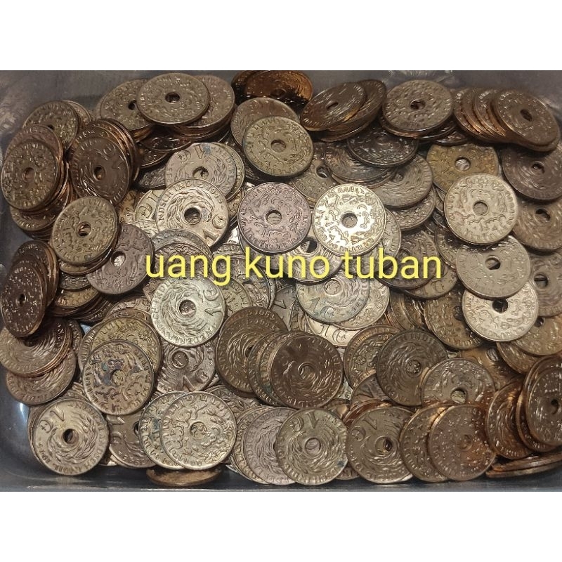 Uang Kuno Koin 1 Cent Nederland Indie Tahun 1945