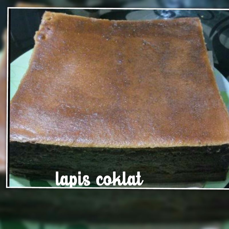 

lapis legit coklat premium -size loyang 18x 18 cm