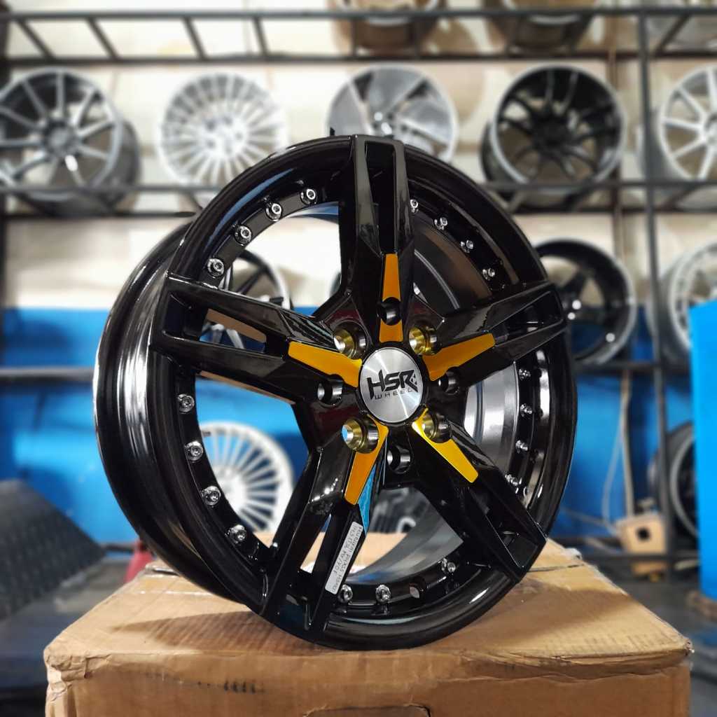 Velg HSR Ring 14 Agya Brio Sigra Ayla Karimun Starlet Velg HSR Wheel Keunikai R14