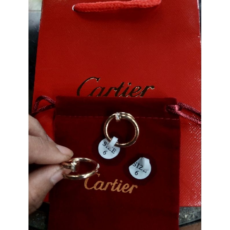 C#tier gold cincin cincin paku emas