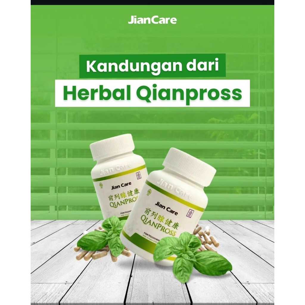 Jian Care Qianpros - Obat Herbal Cina Atasi Prostat Infeksi Saluran Kemih Saluran kencing BPOM