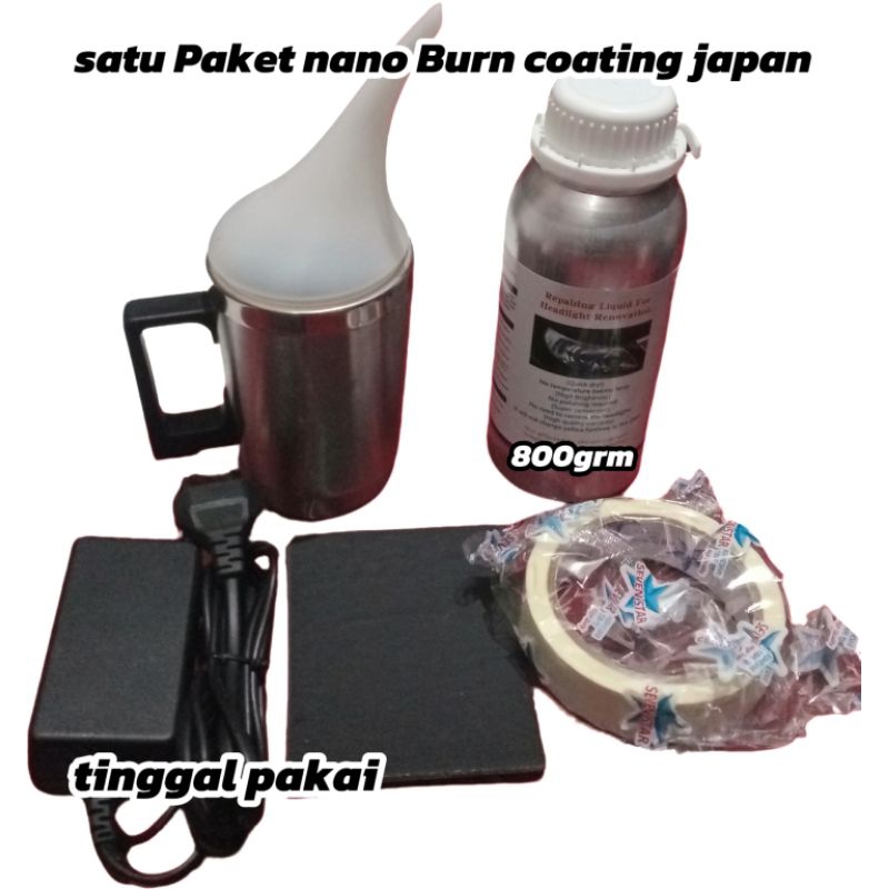 paket nano Burn coating,liquid nano Burn coating japan,tinggal pakai