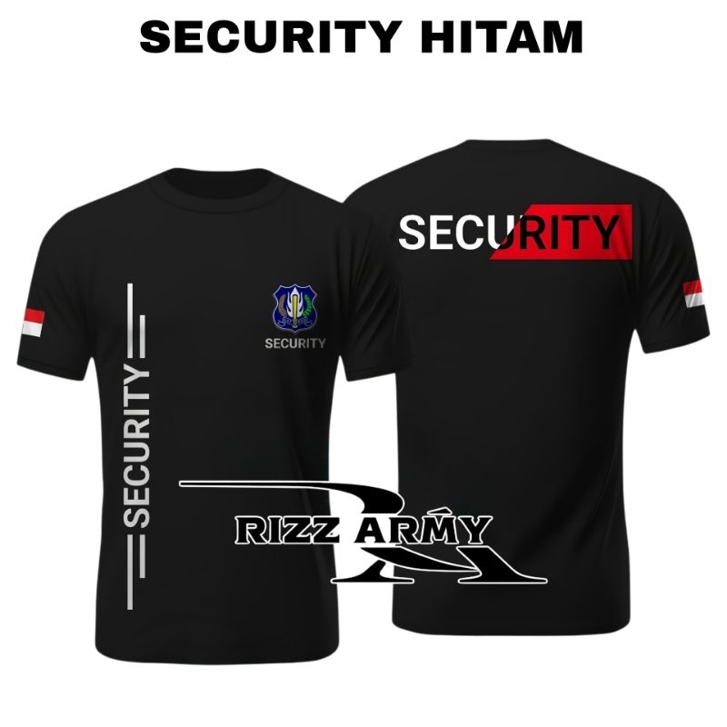 Kaos Satpam Terbaru 2024 / Kaos Security Terbaru / Kaos Satpam Hitam / Baju Satpam / Dalaman Satpam 