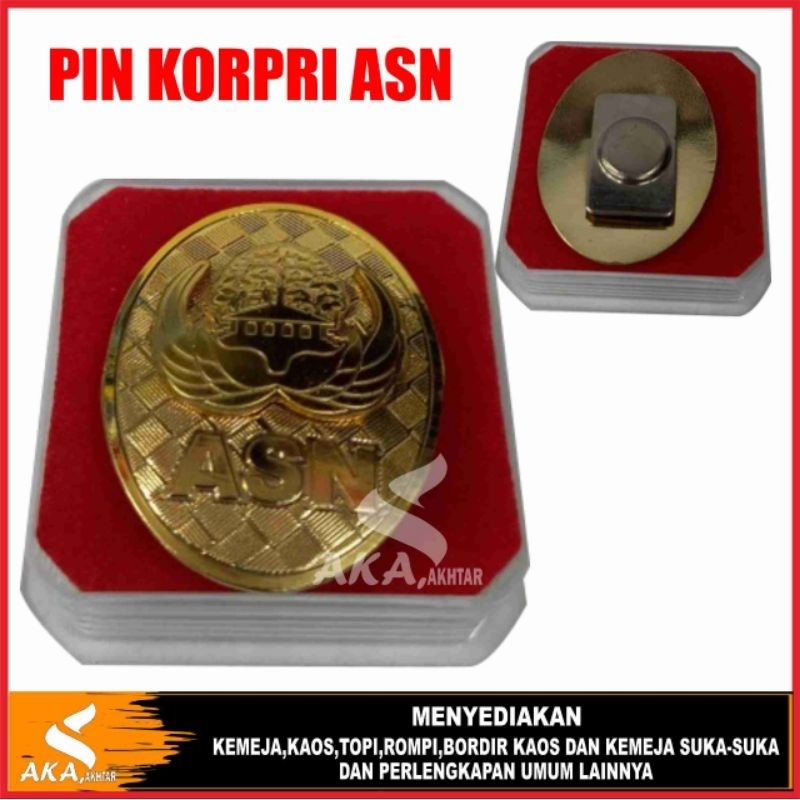 PIN KOPRI ASN PIN ASN BROS KORPRI ASN BAHAN KUNINGAN