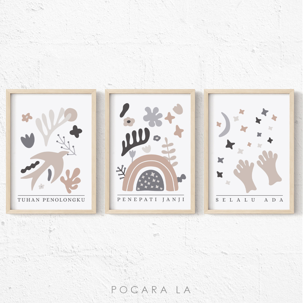 Hiasan Dinding Bingkai Poster Dekorasi Kristen 122