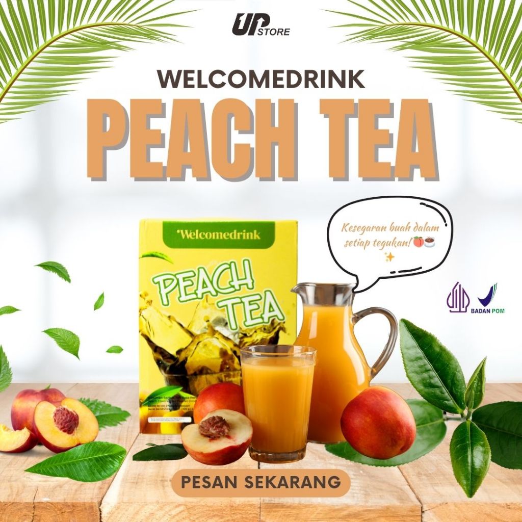 

WELCOMEDRINK - Minuman Serbuk Teh Rasa Persik/ Peach Tea