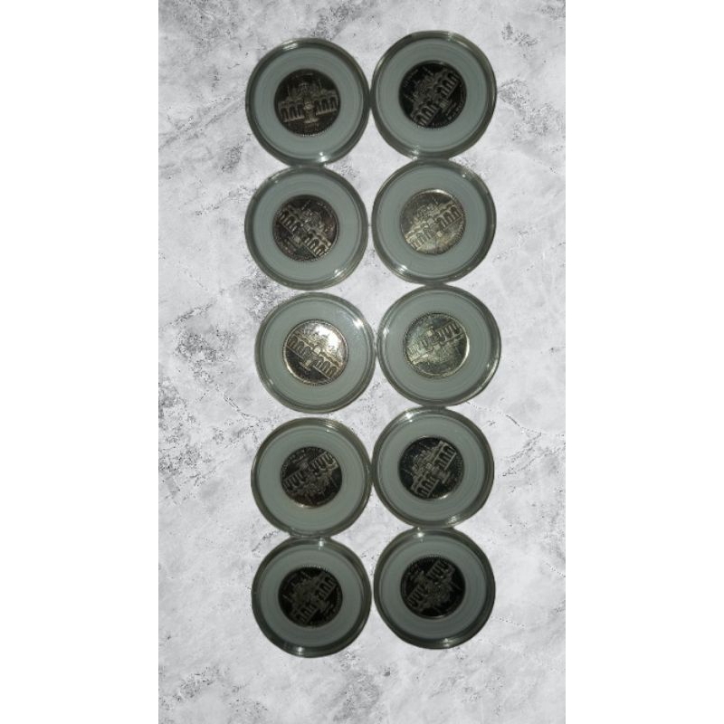 5 Dirham (10 keping koin 1/2 dirham setara 1/2 oz) + Free Album koin isi 100 slot + Hadiah Emas 24 k