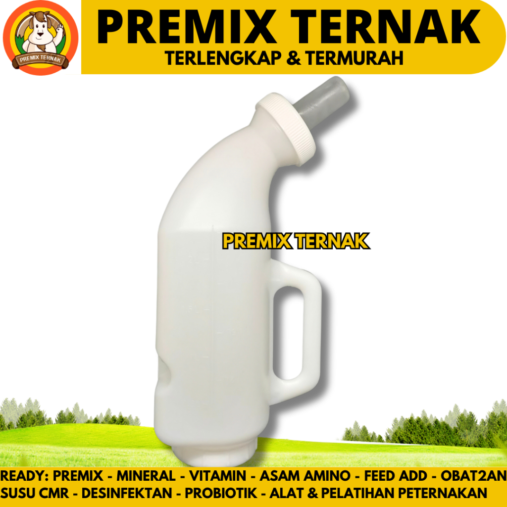 BOTOL DOT SAPI 2.5 LITER PUTIH - BOTOL DOT ANAK SAPI PEDET 2.5 LITER - DOT BERKUALITAS