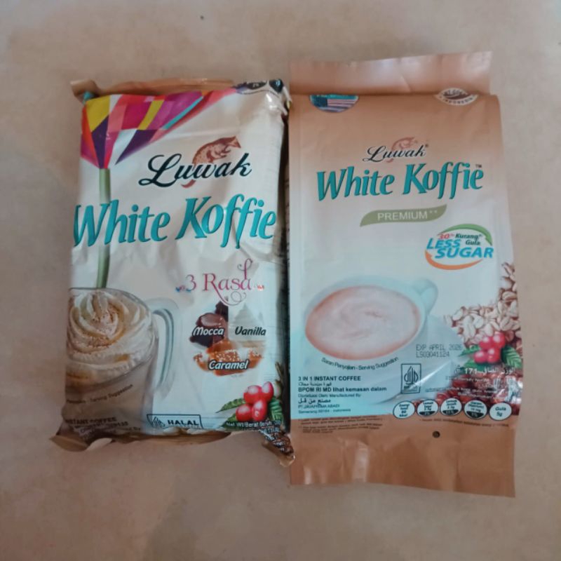 Kopi Luwak White Koffie Coffee Less Sugar & 3 Rasa