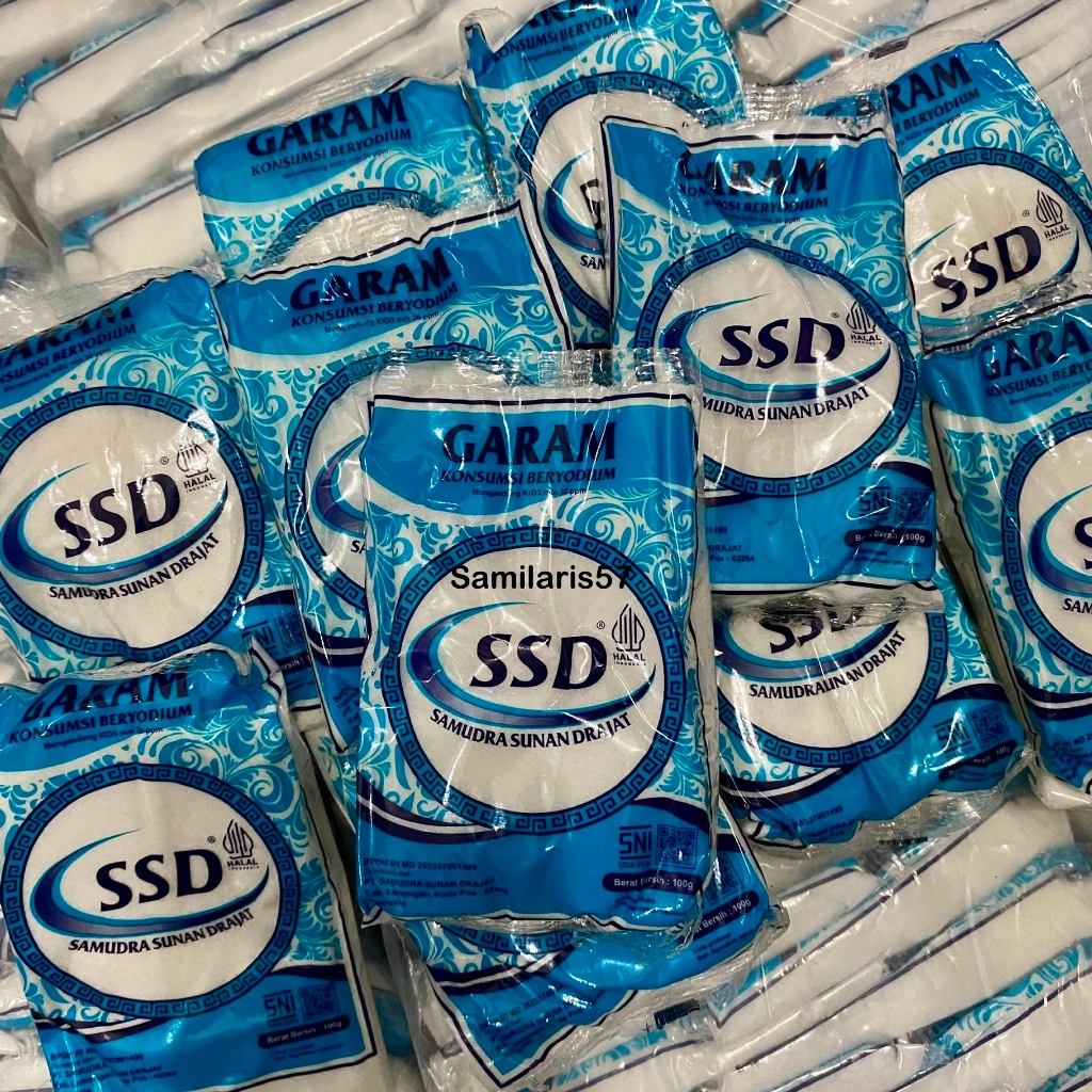 

Garam Masak Beryodium SSD Samudra Sunan Drajat 100 gr - Paket Hemat 10 Pcs