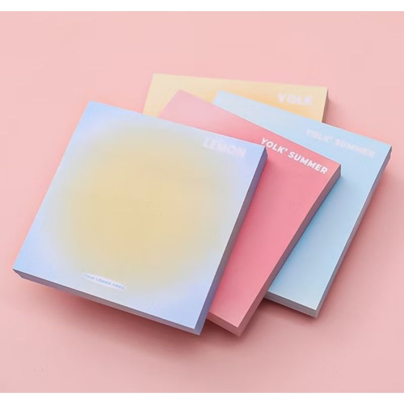

Sticky Notes Gradasi Lucu Polos 50 Lembar Warna Random
