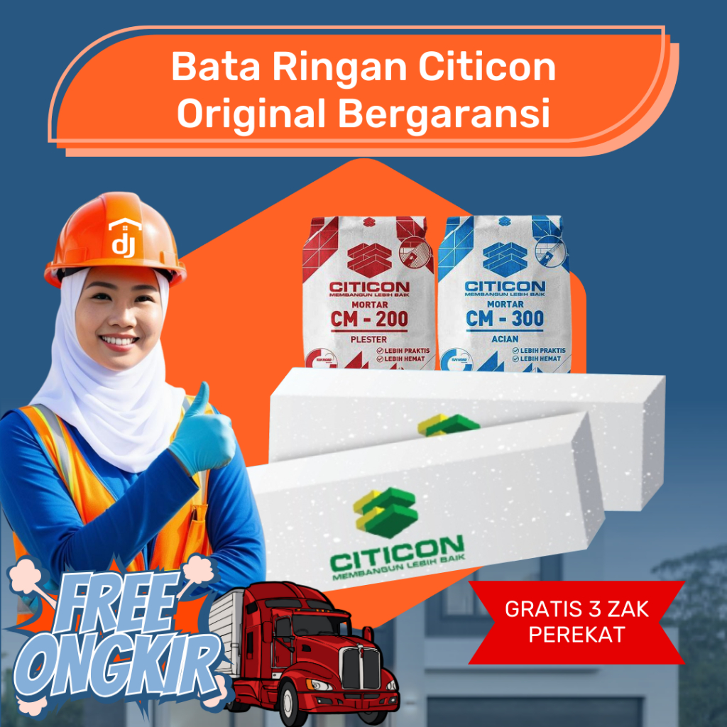 Hebel Bata Ringan Citicon Isi 11.52 Kubik Untuk Wilayah Kabupaten Tegal Jawa Tengah ~ Hebel Perkubik