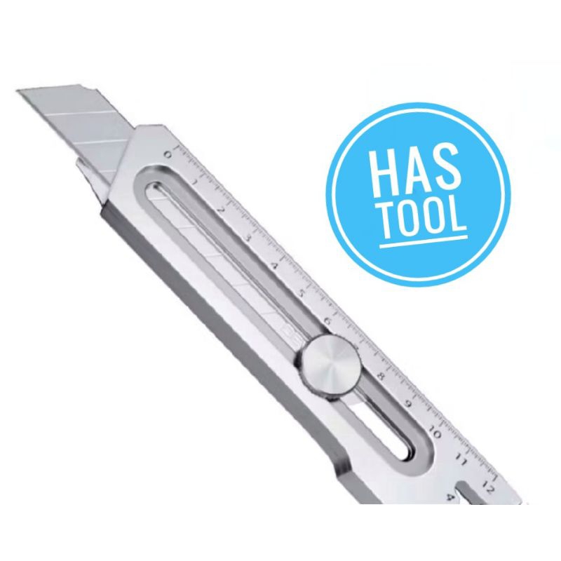 

Cutter Besi Stainless Steel 9in1 Pisau Cutter 15mm Pemotong Serbaguna Anti Karat 9 in 1 Isi Cutter - SS