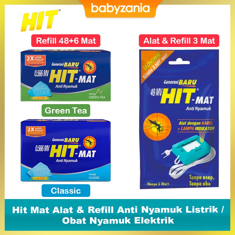 Hit Mat Alat & Refill Anti Nyamuk Listrik / Obat Nyamuk Elektrik