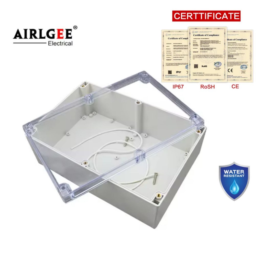 AIRLGE Box Panel Listrik Kotak Waterproof IP65 Outdoor Juction Electrical Box ABS