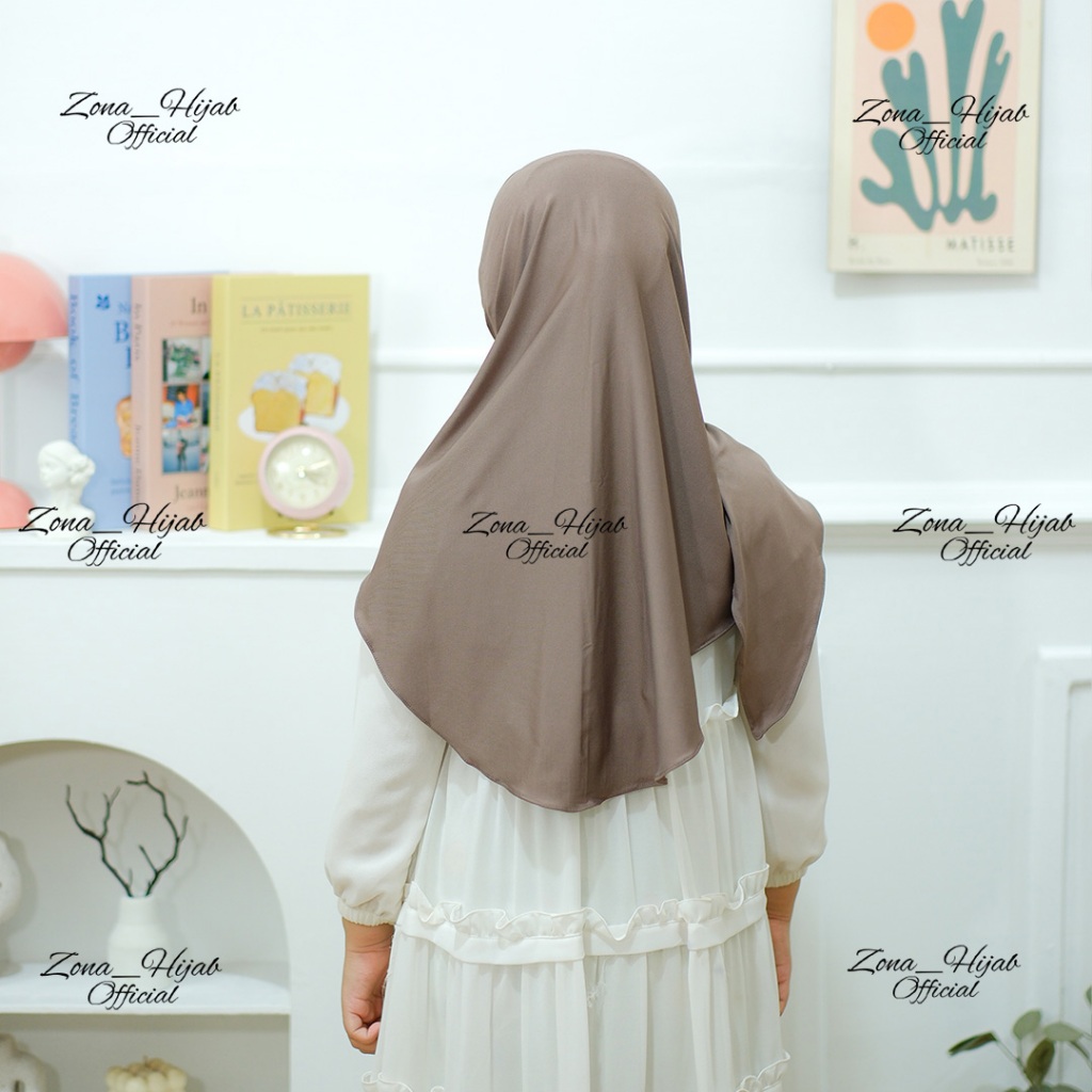 SUPER DEAL HIJAB ANAK SEGITIGA MALAY JR JERSEY JILBAB SEGITIGA TALI MALAY INNER BANDO KERUDUNG ANAK