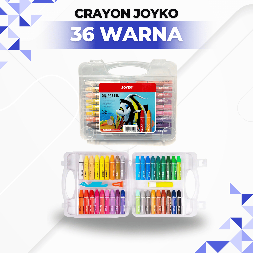 

Crayon Krayon Minyak Oil Pastel Joyko 36 Warna