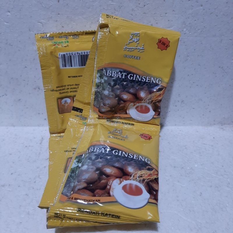 

paket kopi habbat ginseng 5in1 isi 10 sachet
