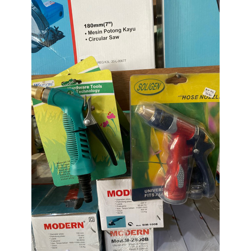 Semprotan air selang soligen plastik kuningan awet