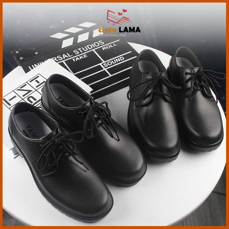 Sepatu Hitam Pria Loafers Import Pansus Casual Black Flat Shoes Man Fashion Oxford Kekinian SPT-26