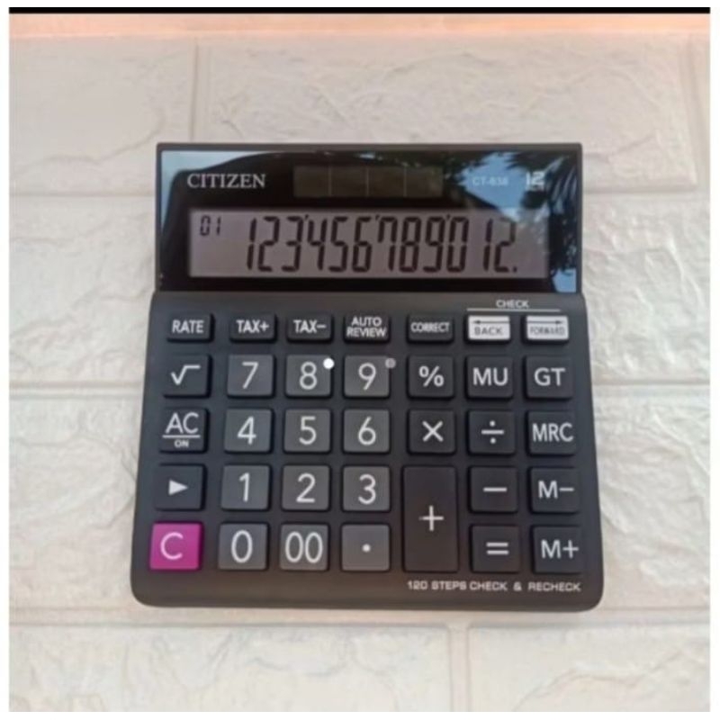

KALKULATOR CITIZEN CT - 638 12 DIGIT CHECK AND CORRECT TOMBOL BESAR
