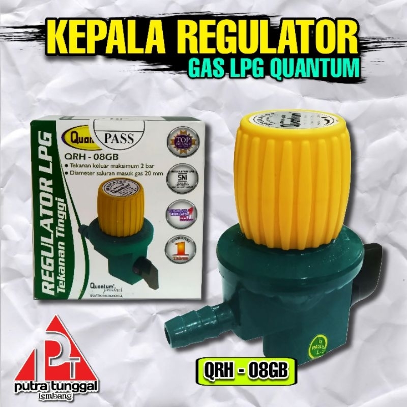 Kepala Regulator Gas LPG Quantum QRH-08GB