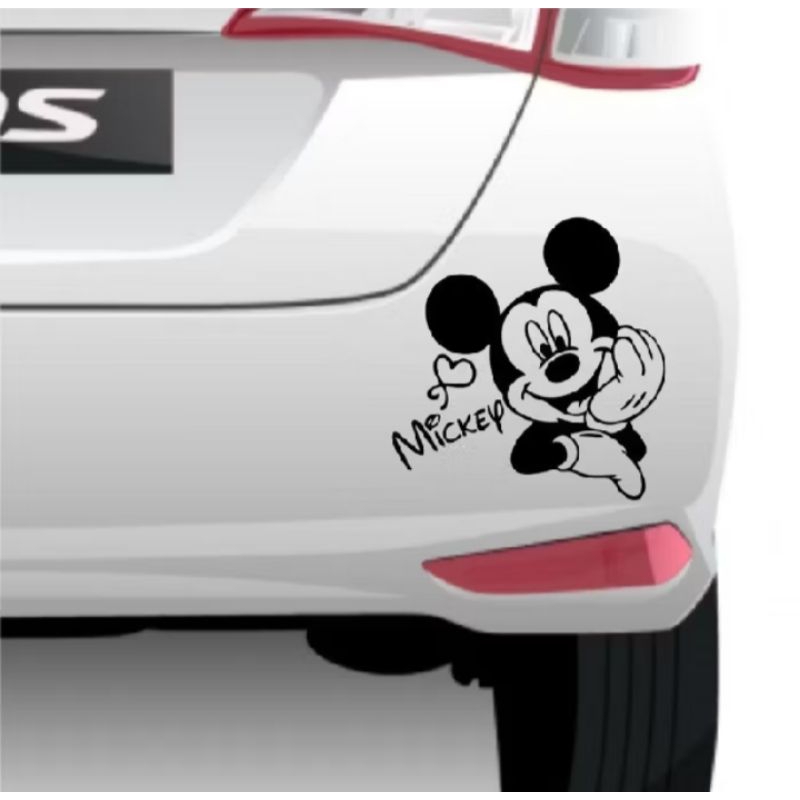 Cutting sticker mobil MICKEY MOUSE Lucu unik