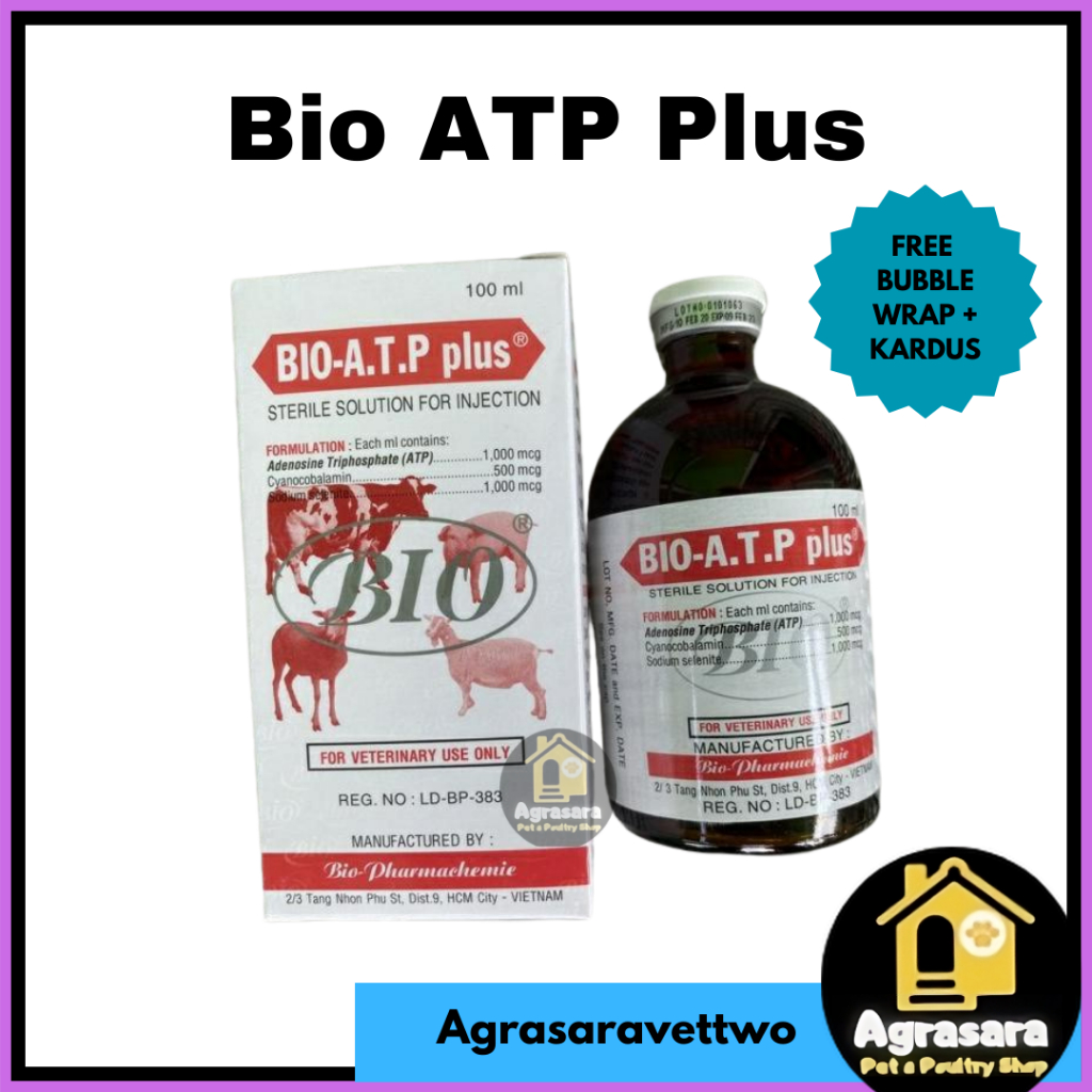Bio ATP Plus 100 ml untuk hewan ternak kuda ayam aduan sapi 100ml