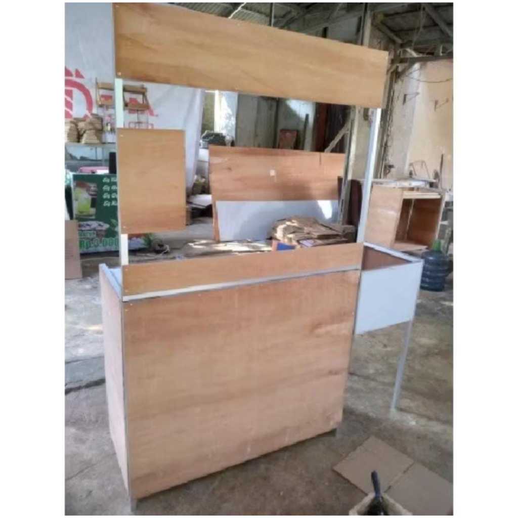Booth Portable Lipat/Booth POLOS / Booth Portable Lipat Untuk Jualan / Gerobak Lipat