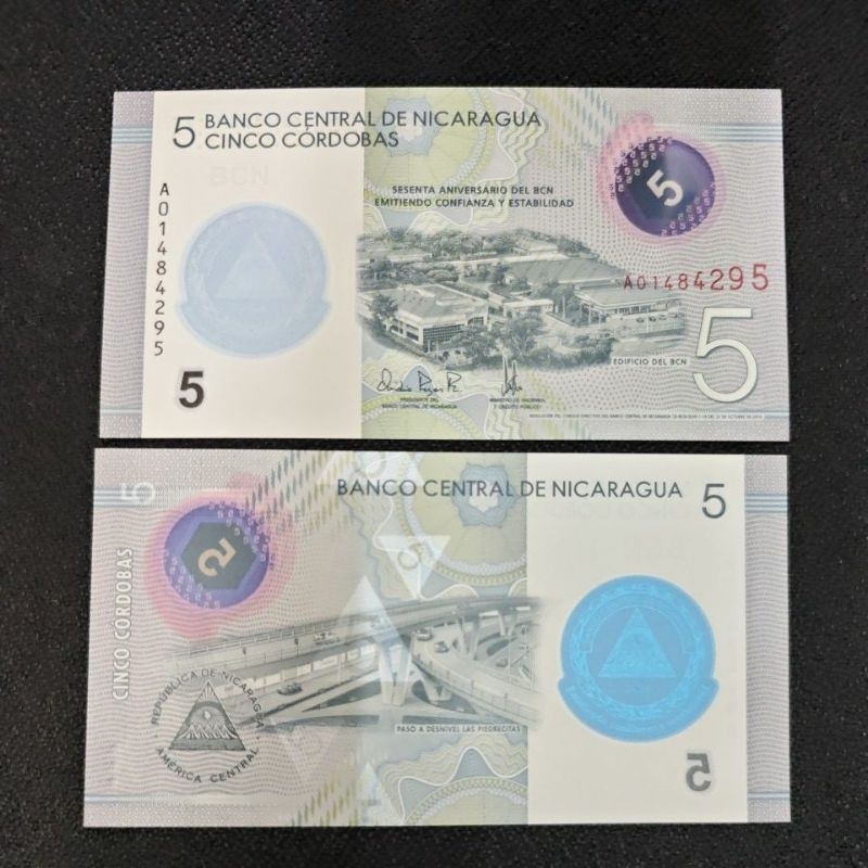 POLYMER ASING NICARAGUA 5 CINCO CORDOBAS