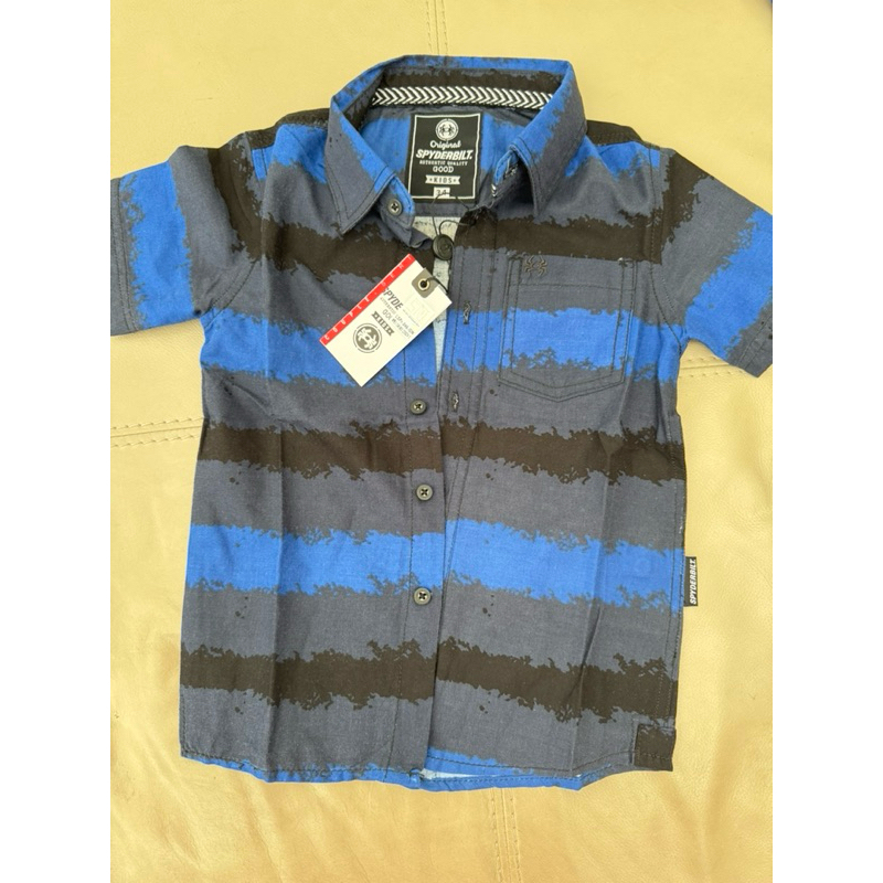 spyderbilt kids kemeja lengan pendek anak navy Gorix Planet Surf